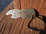 Brass Jack Daniels 1866 Beer Bottle Opener Hand Spin To See Who Pays Key Chain. Fixed Price $12.95.