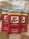 Wet Wipes Travel Packs - 30 3 Packs(90 Total). Fixed Price $6.50.