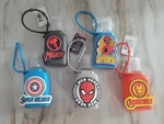 Set Of 5 Marvel Spiderman Silicon Carrying Case For Mini 1oz Hand Sanitation. Fixed Price $12.00.