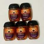 Bath & Body Works Purrfect Pumpkin 1 Oz Anti Bacterial Hand Gel Set Of 5 New. Fixed Price $39.99.