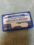 Dr. Bronners Pure-castile Bar Soap Peppermint Hemp 5 Oz Fair-trade. Fixed Price $7.95.