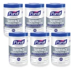 (6 Pack) Purell Surface Disinfecting Wipes 934206ct (110 Count Each) 7x8 Inches. Fixed Price $54.97.