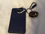 New Bath And Body Works Blue Clip-on Id & Pocket -* Bac Holder. Fixed Price $11.99.