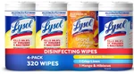 Lysol Disinfecting Wipes Bundle, Multi-surface Cleaning Wipes, 80 Count (4-pack). Fixed Price $25.99.
