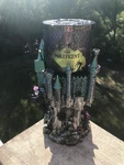 Nib! Bath & Body Works Disney Villains-maleficent-castle Pedestal +3-wick Candle. Fixed Price $99.95.