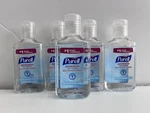 Set Of 5 Purell 4 Oz. Advanced Refreshing Gel Sanitizer -clean Scent. Exp 09/29. Fixed Price $16.99.