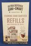 Ultra Defense Sani-smart Foaming Hand Sanitizer Refills Vanilla Coconut Scent. Fixed Price $11.95.