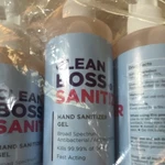 Clean Boss Hand Sanitizer Gel, Clear 8 Fl Oz, Broad Spectrum Antibacterial. Fixed Price $10.25.
