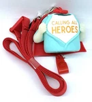 Bath & Body Works Calling All Heros Lanyard Red Cape Pocketbac Holder Wearable. Fixed Price $14.95.