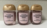 Bath Body Works White Barn Pocketbac Hand Gel Champagne Toast Travel 3x Lot 1oz. Fixed Price $10.99.