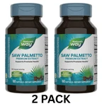 2 Pack Natures Way Saw Palmetto Prostate Health 160mg 60 Ct Ea Exp 03/27. Fixed Price $28.45.