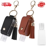 2 Pcs Hand Sanitizer Keychain 30ml Portable Leather Holder Leakpr. Fixed Price $12.01.