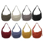 New Canvas Crossbody Bags Large Capacity Lightweight Sports Hobos Bag Korean Sim. Fixed Price $28.99.