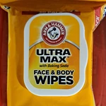 Arm & Hammer Ultra Max Face Body Wipes Hydrating Cool Water Baking Soda. Fixed Price $5.29.