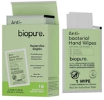 Biopure Antibacterial Hand Wipes Pocket Size Singles. Fixed Price $11.25.