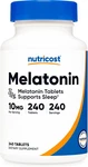 Nutricost Melatonin 10mg - 240 Non-gmo, Gluten-free Sleep Tablets. Fixed Price $16.99.