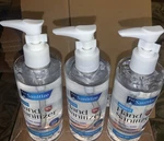 3 Bottles Pro Sanitize Hand Sanitizer - 8oz With Easy Pump New. Fixed Price $4.99.