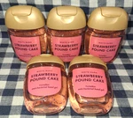 5-pack New Strawberry Pound Cake Pocketbac Sanitizers 1 Oz Bath & Body Works. Fixed Price $26.00.