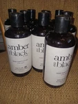 Case Of 12 Amber & Black Sanitizer Gel With Aloe 16oz Made In The Usa (d103). Fixed Price $25.00.